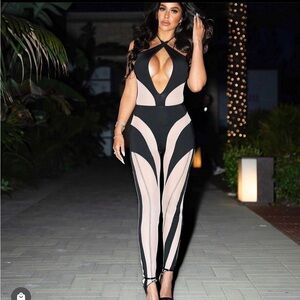 Jessica Bara jumpsuit